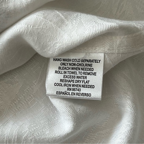 Tasso Elba Men’s White and Yellow Casual Button Down Shirt Floral Design Sz L - Picture 14 of 15